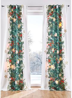 LED Vorhang mit weihnachtlichem Druck (1er Pack), bpc living bonprix collection
