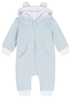 Baby Sweat-Overall mit Kapuze aus Bio-Baumwolle, bpc bonprix collection