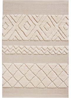 In- und Outdoor Hochflor Teppich mit plastischer Musterung, bpc living bonprix collection