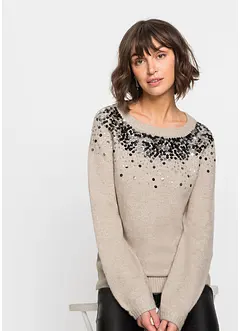 Pullover mit Pailletten, bonprix