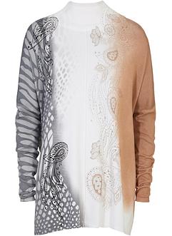 Poncho Pullover mit Paisley, bpc selection
