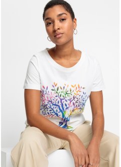 T-Shirt bedruckt aus Bio-Baumwolle, RAINBOW