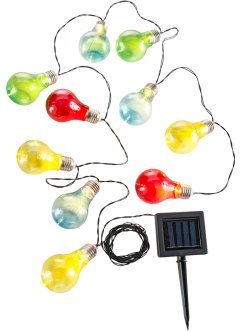 Solar Lichterkette mit bunten LED-Birnen, bpc living bonprix collection
