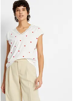 Bedrucktes Shirt aus reiner Baumwolle, bonprix