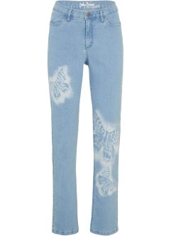 Straight Jeans Mid Waist, Schmetterling, John Baner JEANSWEAR