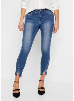 Skinny-Jeans mit Perlen-Applikation, BODYFLIRT