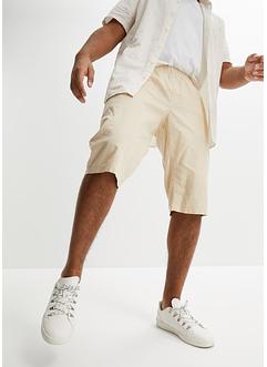 Long-Bermuda mit Leinenanteil, Loose Fit, RAINBOW