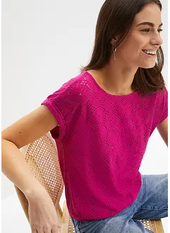 Shirt mit Lochstickerei, bonprix
