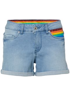 Pride Jeans-Shorts mit Flaggen-Detail, RAINBOW