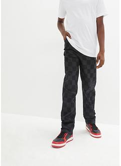 Jungen Jeans mit Karomuster, Wide Leg, John Baner JEANSWEAR