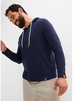 Langarmshirt mit Kapuze aus Bio Baumwolle, bpc bonprix collection