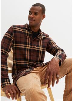 Flanell-Langarmhemd mit Komfortschnitt, bpc bonprix collection
