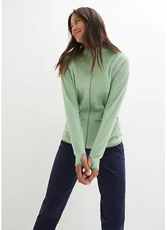 Fleecejacke mit Reißverschluss-Taschen, bonprix