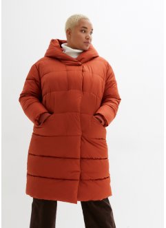 Wattierter Oversize-Mantel mit Kapuze, aus recyceltem Polyester, bpc bonprix collection