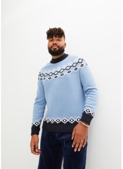 Norweger-Pullover mit Stehkragen und recycelten Materialien, bpc bonprix collection