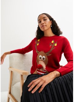 Weihnachtspullover "Rentier", bpc bonprix collection