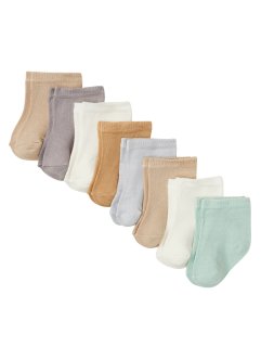Baby Socken  mit  Bio-Baumwolle (8er Pack), bpc bonprix collection