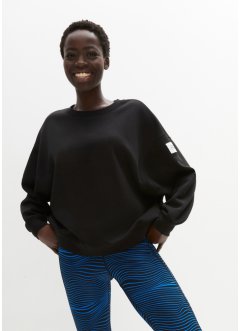 Oversize-Sweatshirt mit Fledermausärmeln, leicht verkürzt, bpc bonprix collection