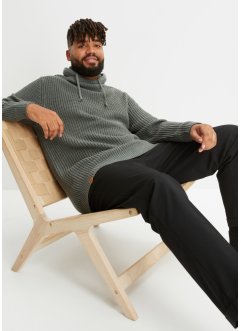 Pullover mit Schalkragen und recyceltem Polyester, bpc bonprix collection