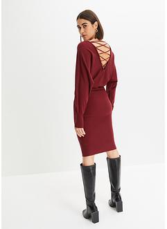 Strickkleid mit Schnürung, BODYFLIRT