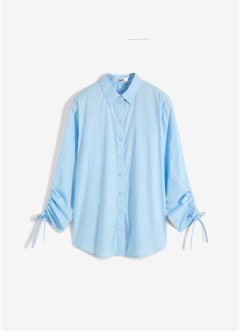 Bluse mit Ärmeldetail aus Bio-Baumwolle, langarm, bpc bonprix collection