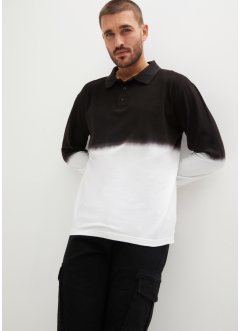 Piqué-Poloshirt Langarm mit Farbverlauf, bpc selection