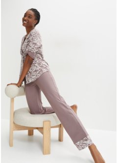 Pyjama mit Knopfleiste und Ärmelaufschlag, bpc bonprix collection