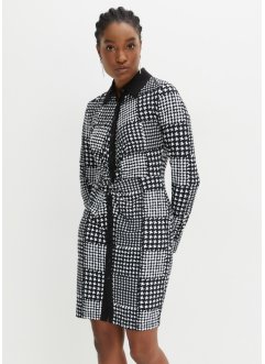Jerseykleid mit Kragen und Knöpfen, BODYFLIRT boutique