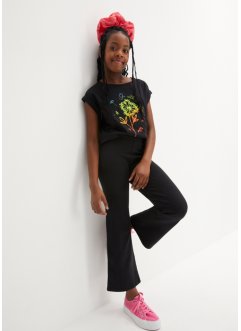 Mädchen T-Shirt + Leggings Flared mit Bio- Baumwolle (2tlg. Set), bpc bonprix collection
