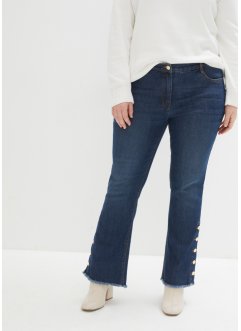 7/8-Bootcut-Jeans mit Zierknöpfen, bpc selection