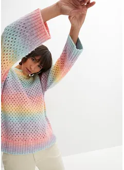 Ajour-Pullover mit Farbverlauf, bonprix