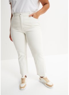 Cropped Jeans-Schlaghose mit ausgefranstem Saum, RAINBOW