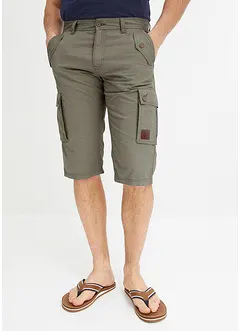 Cargo-Bermuda aus reiner Baumwolle, Regular Fit, bonprix