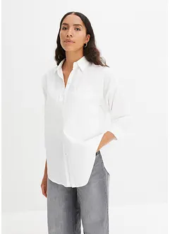 Oversize Bluse aus Baumwolle mit 3/4 Arm, bonprix