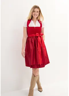 Dirndl mit Samt in Midilänge (2-tlg.Set), bonprix