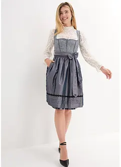 Dirndl mit Jacquard und Schürze (2-tlg. Set), bonprix