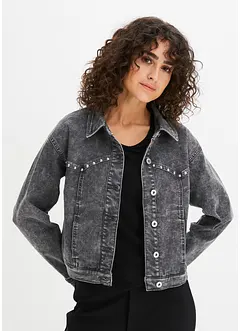 Jeansjacke mit Nieten, bonprix