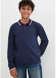 Poloshirt, Langarm aus Bio Baumwolle, bonprix