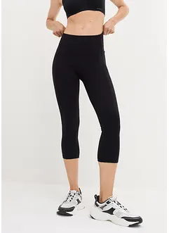 Ultrasofte Sport-Leggings mit seitlichen Taschen, Capri-Länge, bonprix