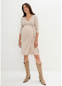 Superweiches Umstands- und Stillstrickkleid mit 3/4 Ärmeln, bonprix