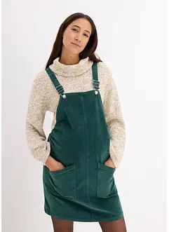 Umstands-Latzkleid aus Baumwoll-Cord mit Stretch, bonprix