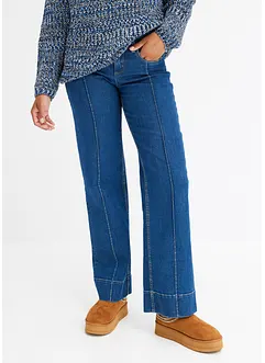 Wide-Leg-Jeans, Low Waist, bonprix