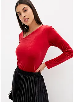 Shirt aus softem Samt, bonprix