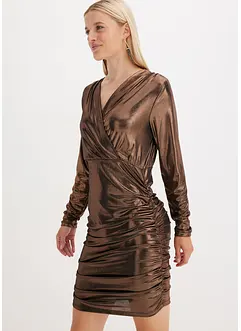 Minikleid aus glänzendem Jersey, bonprix