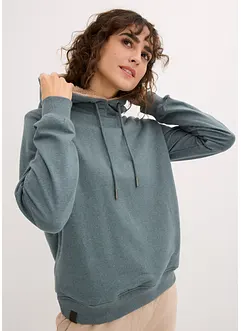 Kapuzensweatshirt aus Baumwoll-Mix und Teddy-Futter, bonprix