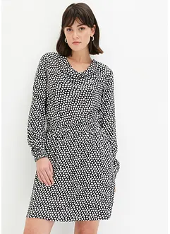 Minikleid aus strukturiertem Crêpe, bonprix
