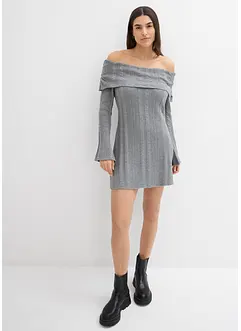 Strickkleid mit Carmenausschnitt, bonprix