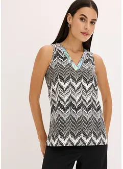 Top mit Pailetten, bonprix