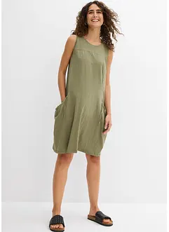 Baumwoll-Jerseykleid mit Taschen, bonprix