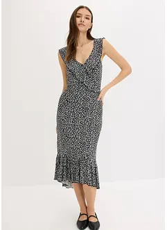 Jerseykleid mit Volants, bonprix